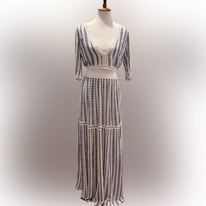 Two piece boho maxi dress light weight and comfortable